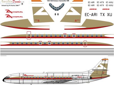 SE210 Caravelle VIR (Aviaco - Beige)  144-126