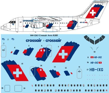 Avro RJ85 (BAe146-200) (Crossair) 144-1263