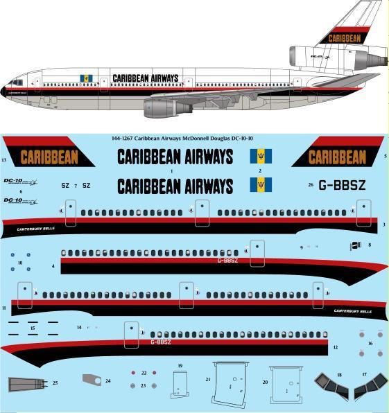 McDonnell Douglas DC10-10 (Caribbean) 144-1267