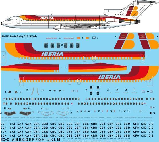 Boeing 727-232/Adv (Iberia) For CRM kit 144-1285