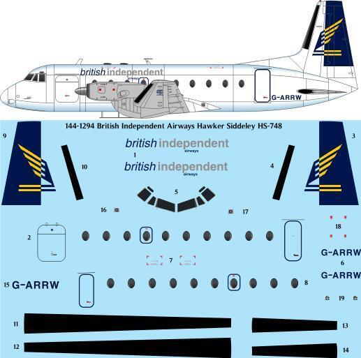 Hawker Siddeley HS748 (British Indepoendent Airways) 144-1294