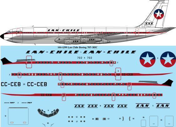 Boeing 707-385C (LAN - Chile Delivery) 144-1299