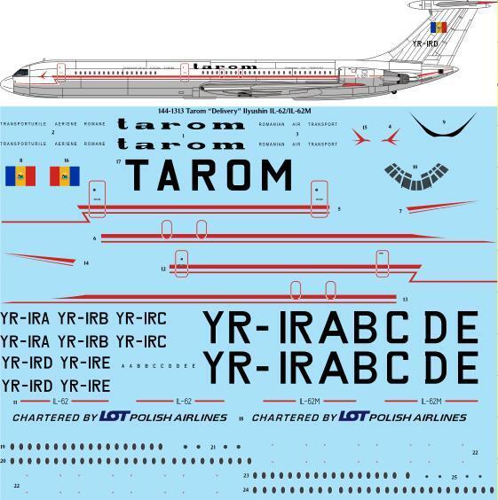 Ilyushin IL62/IL62M (Tarom delivery)  144-1313