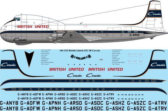 ATL98 Carvair (British United)  144-1315