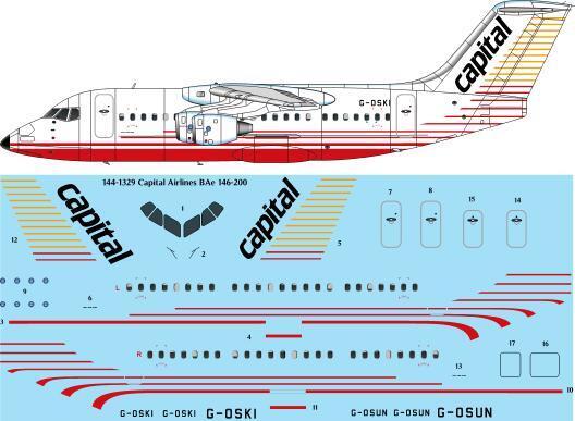 BAe 146-200 (Capital Airlines) 144-1329