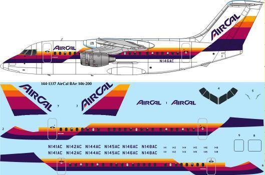 BAe 146-200 (AirCal) 144-1337