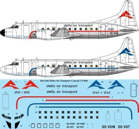 Convair CV440 ( Delta Air Transport ) 144-1342