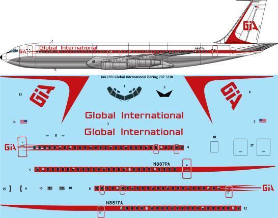 Boeing 707-321B (Global International) 144-1351