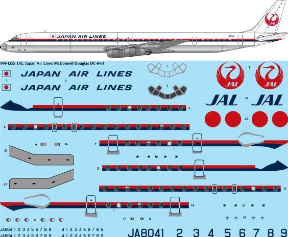 Douglas DC8-61 (JAL Japan Air Lines) 144-1355