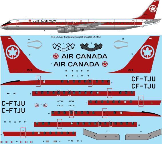 Douglas DC8-61 (Air Canada) 144-1361