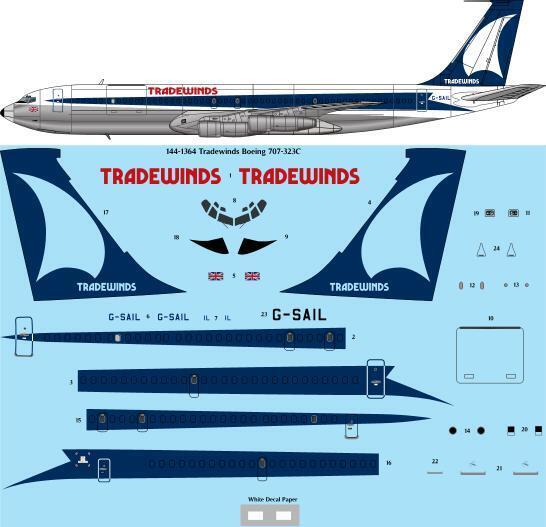 Boeing 707-323C (Tradewinds)  144-1364