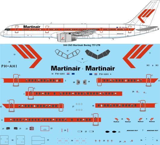 Boeing 757-200 (Martinair)  144-1365