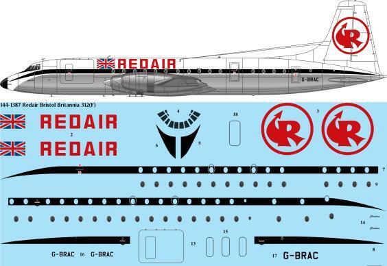 Bristol Britannia 312F (RedAir) 144-1387