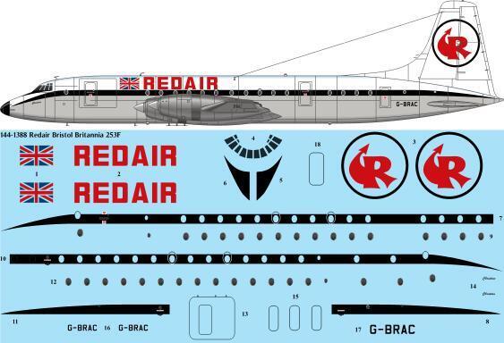 Bristol Britannia 251F (RedAir) 144-1388