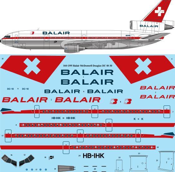 McDonnell Douglas DC10-30 (Balair) 144-1395
