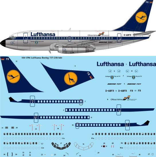 Boeing 737-200 Adv.(Lufthansa) 144-1396