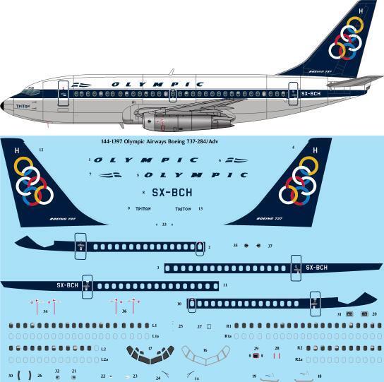 Boeing 737-200 Adv.(Olympic Airways)  144-1397
