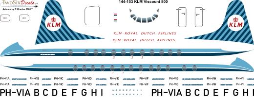 Vickers Viscount 800 (KLM) 144-153
