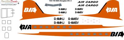 Douglas DC3 (British Island Airlines)  144-155