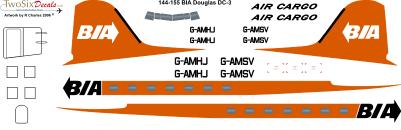 Douglas DC3 (British Island Airlines) 144-155