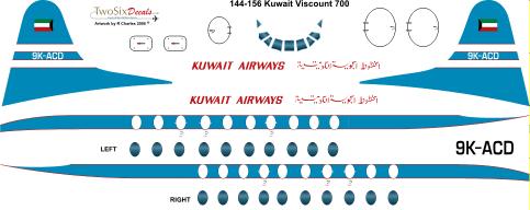 Vickers Viscount 700 (Kuwait Airways)  144-156