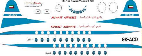 Vickers Viscount 700 (Kuwait Airways) 144-156