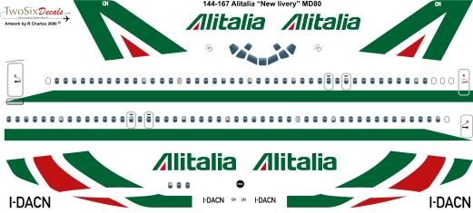 McDonnell Douglas MD80 (Alitalia NC) 144-167