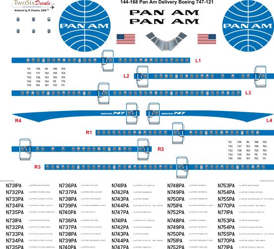 Boeing 747-121 (PanAm) 144-168