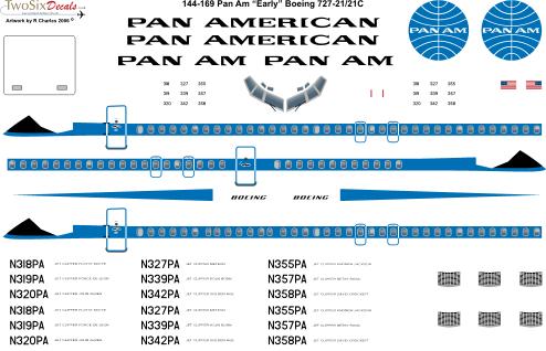 Boeing 727-21 (PanAm - Early ) 144-169