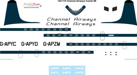 De Havilland Comet 4B (Channel Airways) 144-174