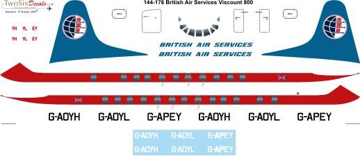 Vickers Viscount 800 (BAS)  144-176