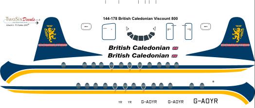 Vickers Viscount 800 (British Caledonian) 144-178