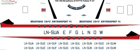 Fokker F27 Friendship (Braathens) 144-184