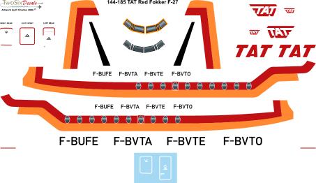 Fokker F27 Friendship (TAT RED)  144-185