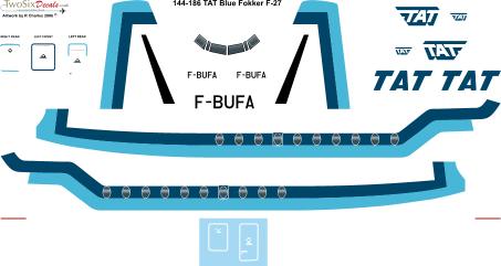 Fokker F27 Friendship (TAT Blue) 144-186