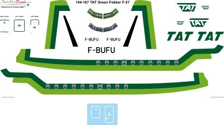 Fokker F27 Friendship (TAT Green) 144-187