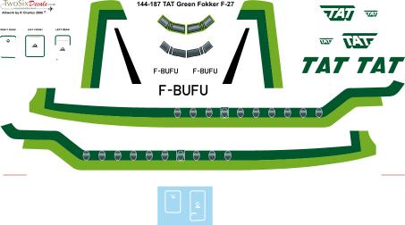 Fokker F27 Friendship (TAT Green)  144-187