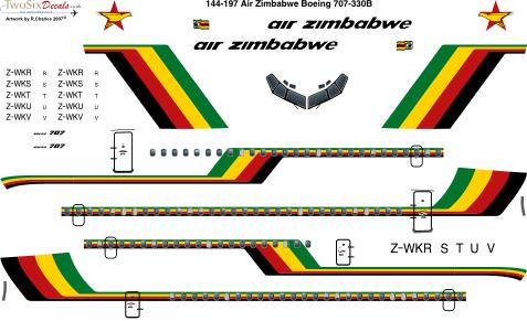 Boeing 707-330B (Air Zimbabwe)  144-197