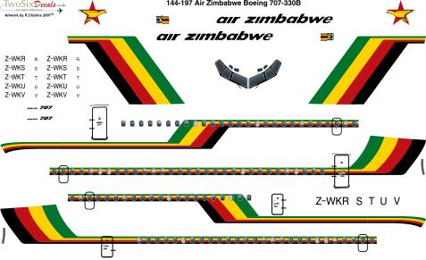 Boeing 707-330B (Air Zimbabwe) 144-197