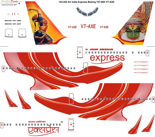 Boeing 737-800 (Air India Express VT-AXE) 144-202