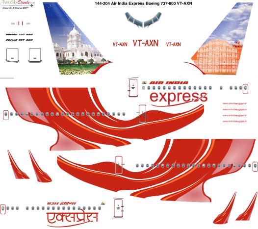 Boeing 737-800 (Air India Express VT-AXN) 144-204
