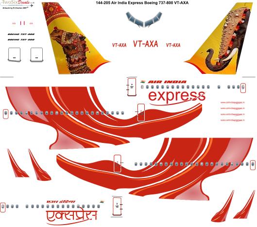 Boeing 737-800 (Air India Express VT-AXA) 144-205