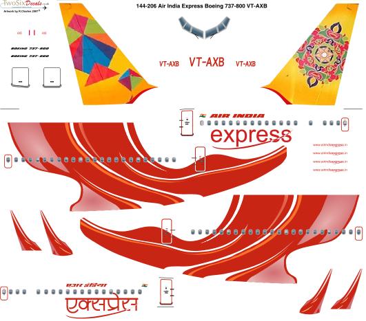 Boeing 737-800 (Air India Express VT-AXB) 144-206