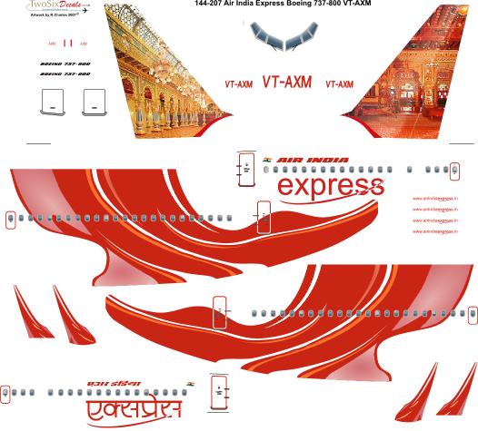 Boeing 737-800 (Air India Express VT-AXM) 144-207