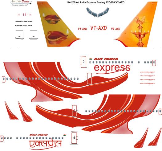 Boeing 737-800 (Air India Express VT-AXD)  144-209