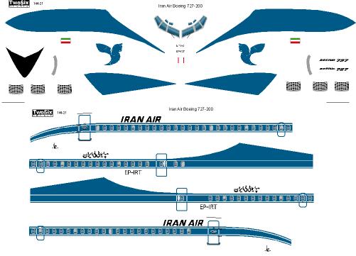Boeing 727-200 (Iran Air) 144-21