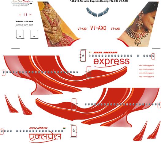 Boeing 737-800 (Air India Express VT-AXG) 144-211