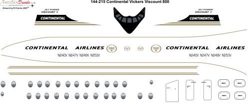 Vickers Viscount 800 (Continental)  144-215