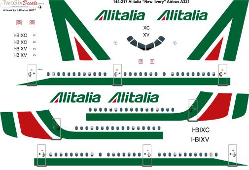 Airbus A321 (Alitalia NC)  144-217