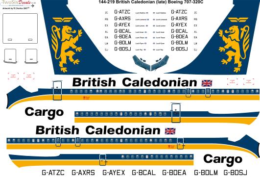Boeing 707-320C (British Caledonian - Late) 144-219